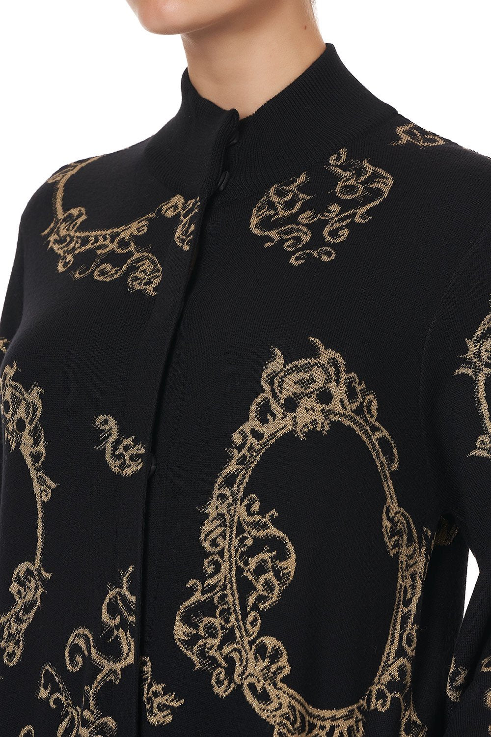 KNIT A-LINE COAT MIRROR MIRROR