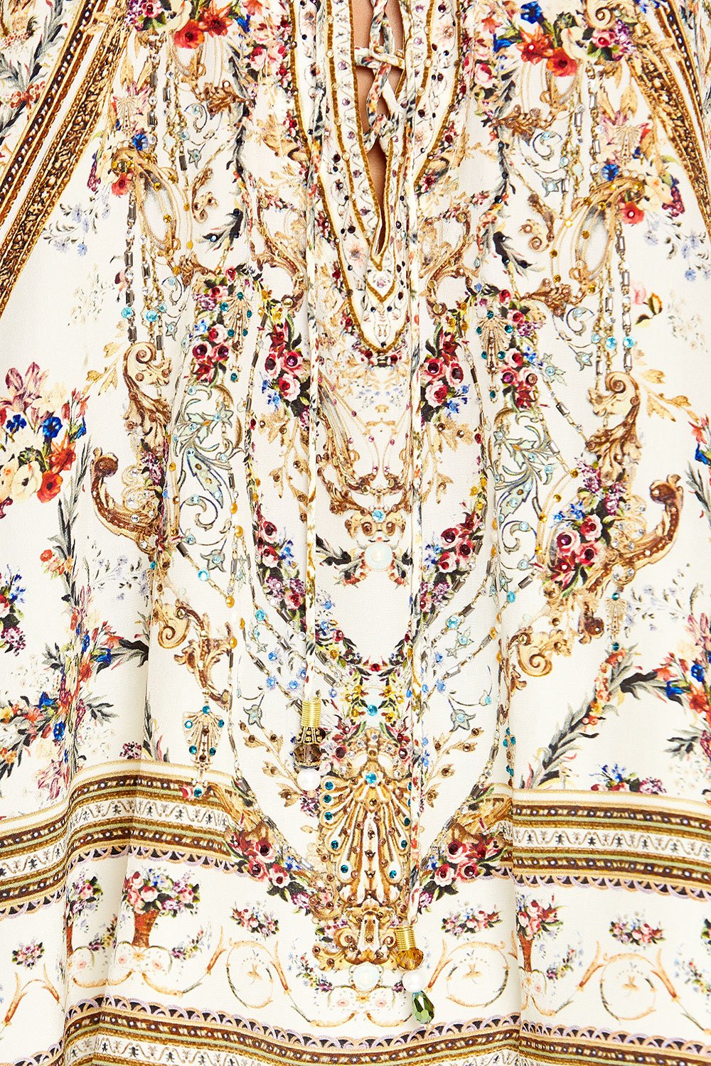 CAMILLA LACE UP BLOUSE OLYMPE ODE