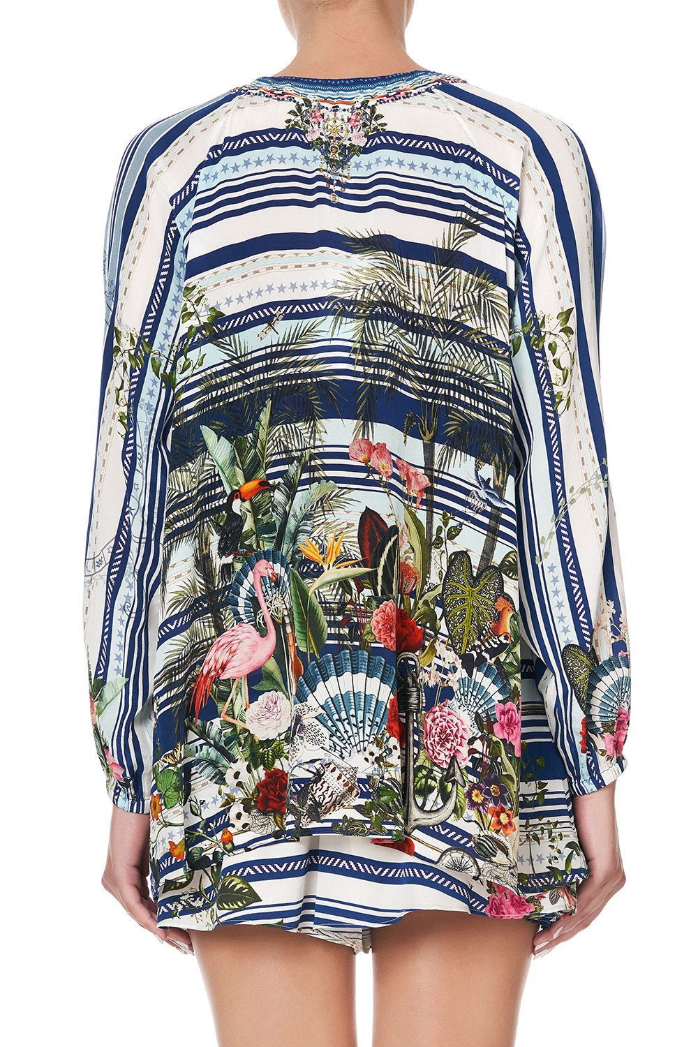 LACE UP BLOUSE SOLIS HEART