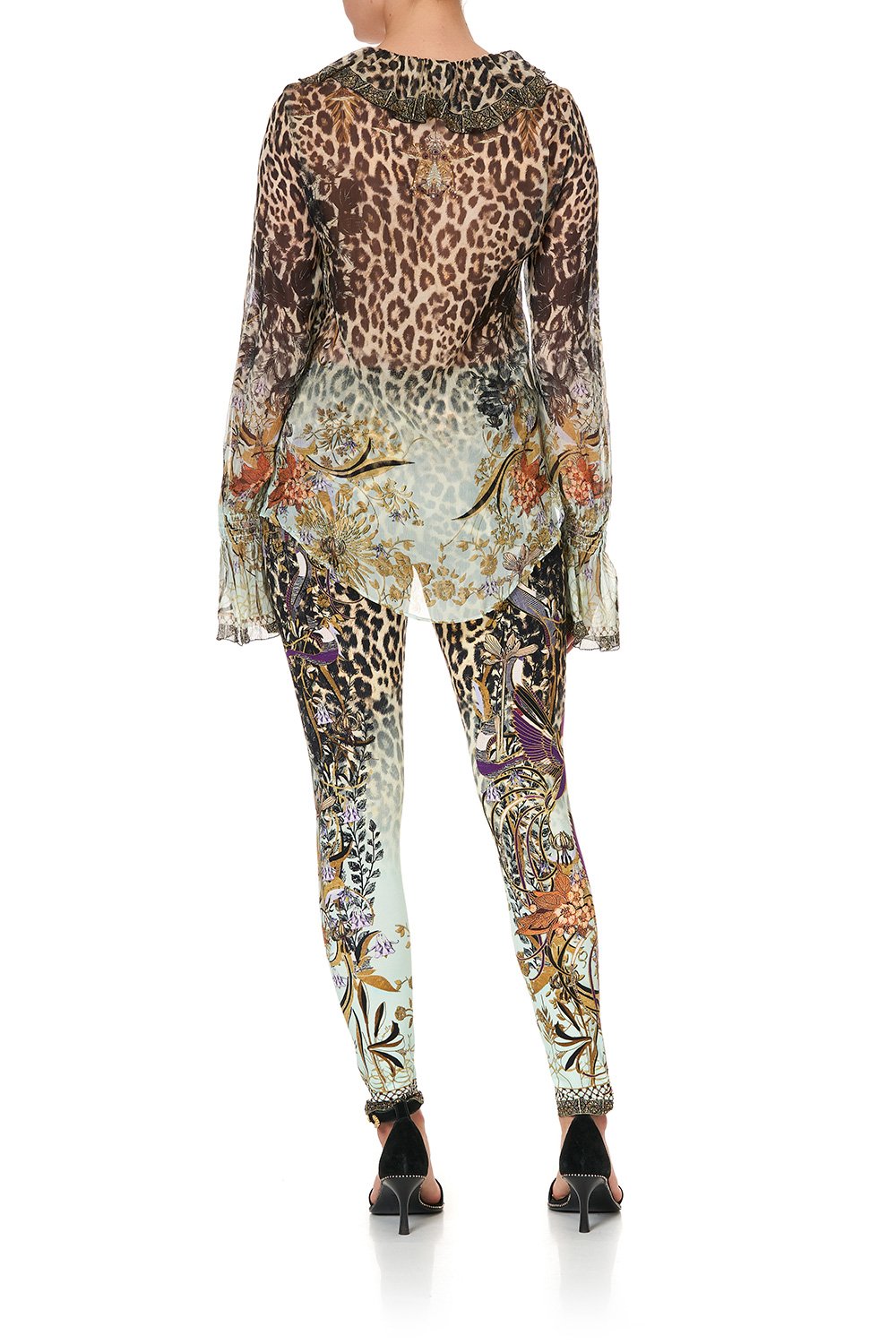 LACE UP RUFFLE BLOUSE NOMADIC NYMPH