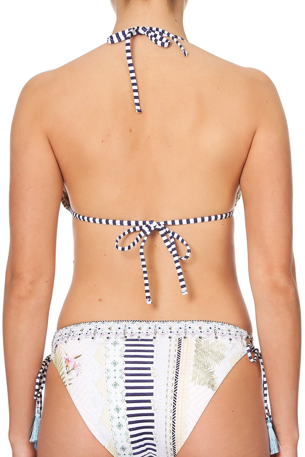 LACE UP SLIDE TRI HALTER BEACH SHACK