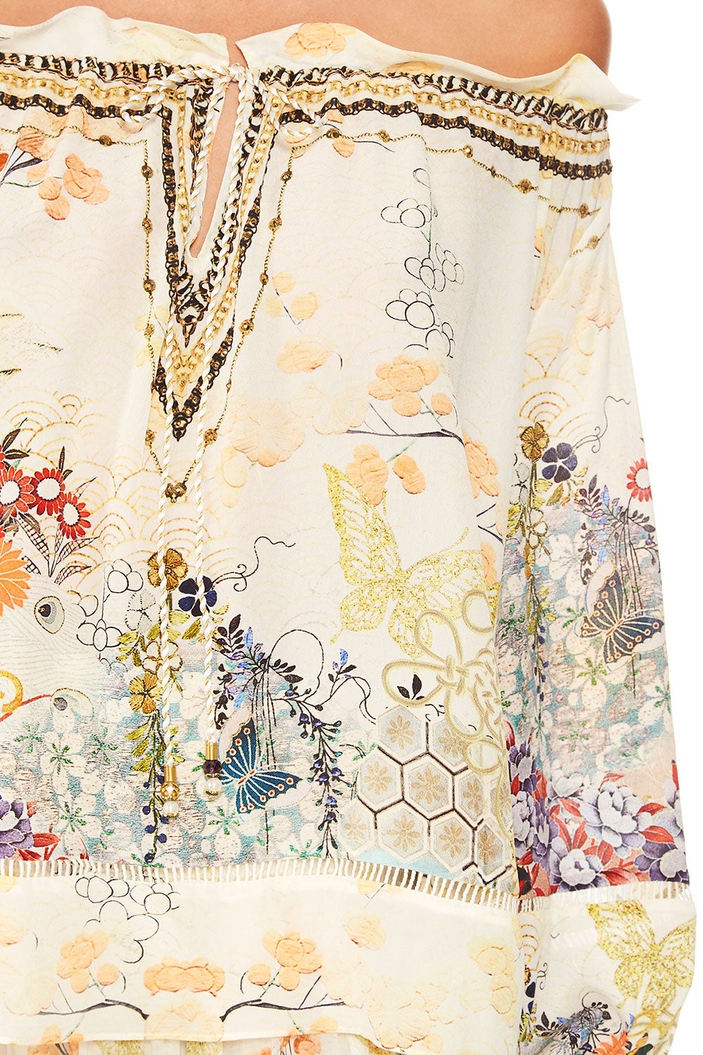 CAMILLA LADY LABYRINTH OFF THE SHOULDER BLOUSE