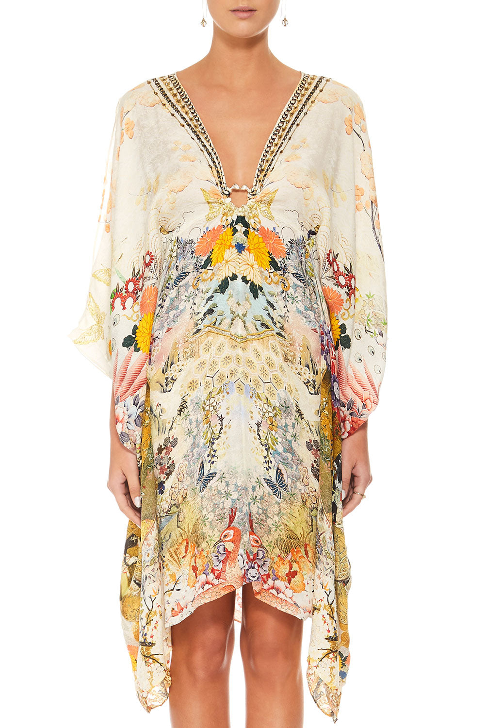 CAMILLA LADY LABYRINTH SHORT KAFTAN W HARDWARE