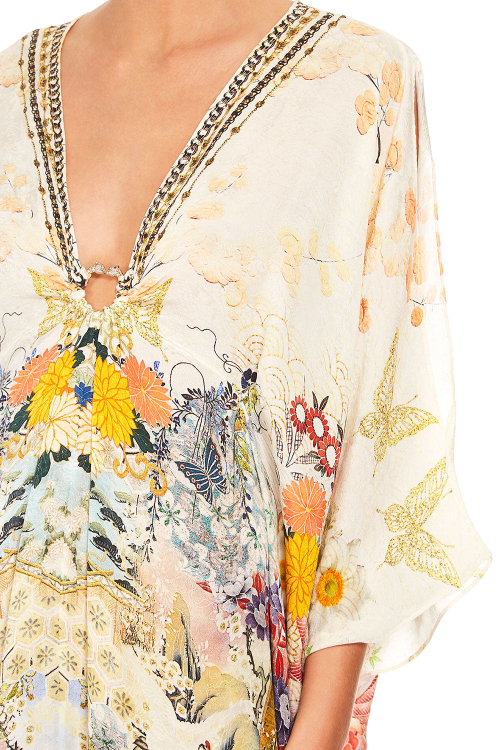 CAMILLA LADY LABYRINTH SHORT KAFTAN W HARDWARE