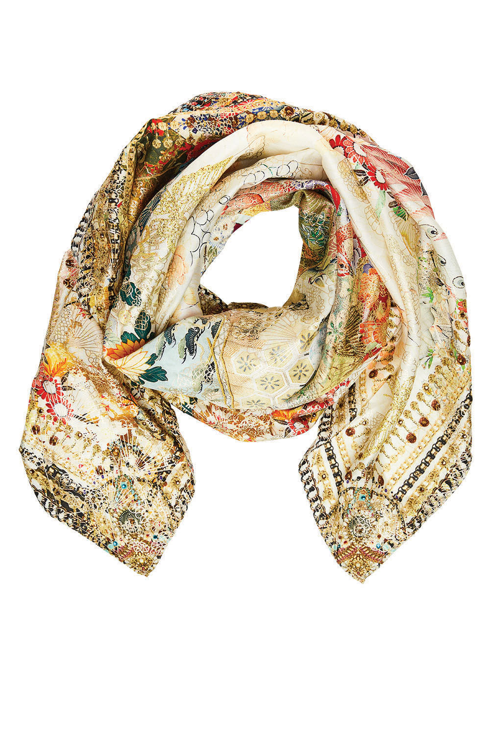 CAMILLA LADY LABYRINTH LARGE SQUARE SCARF