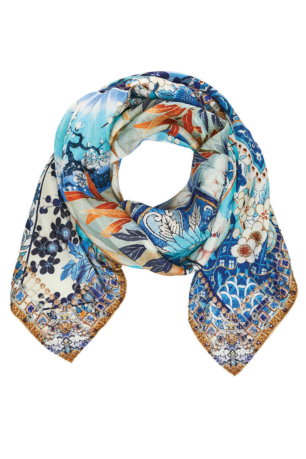CAMILLA TOKYO TRIBE LARGE SQUARE SCARF