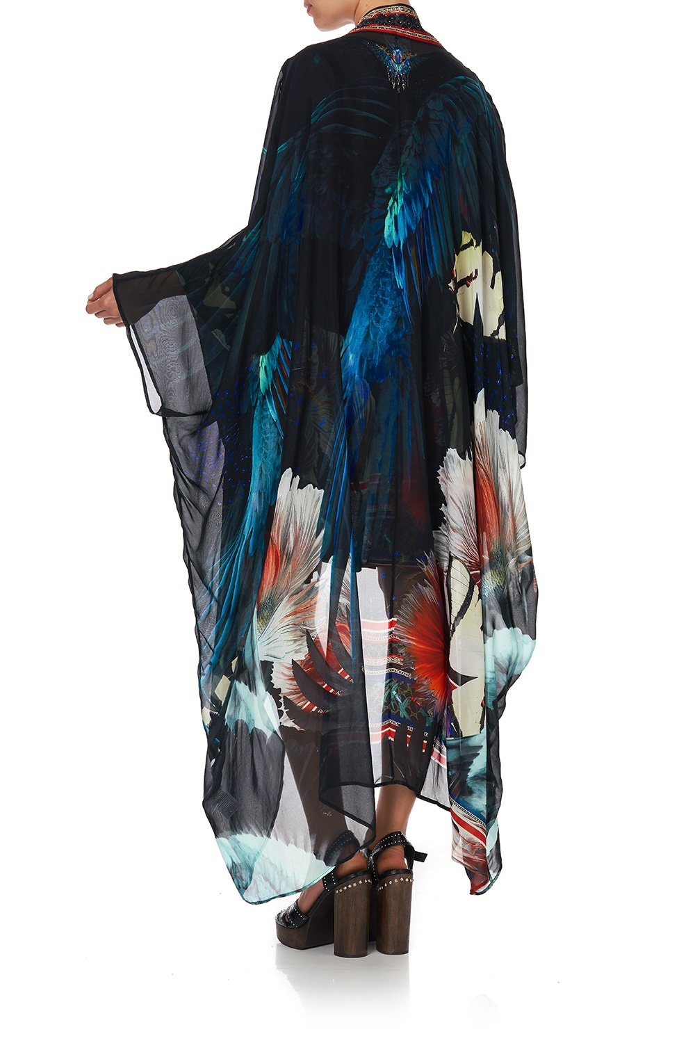 LAYER WITH KIMONO COLLAR NIGHT FLIGHT