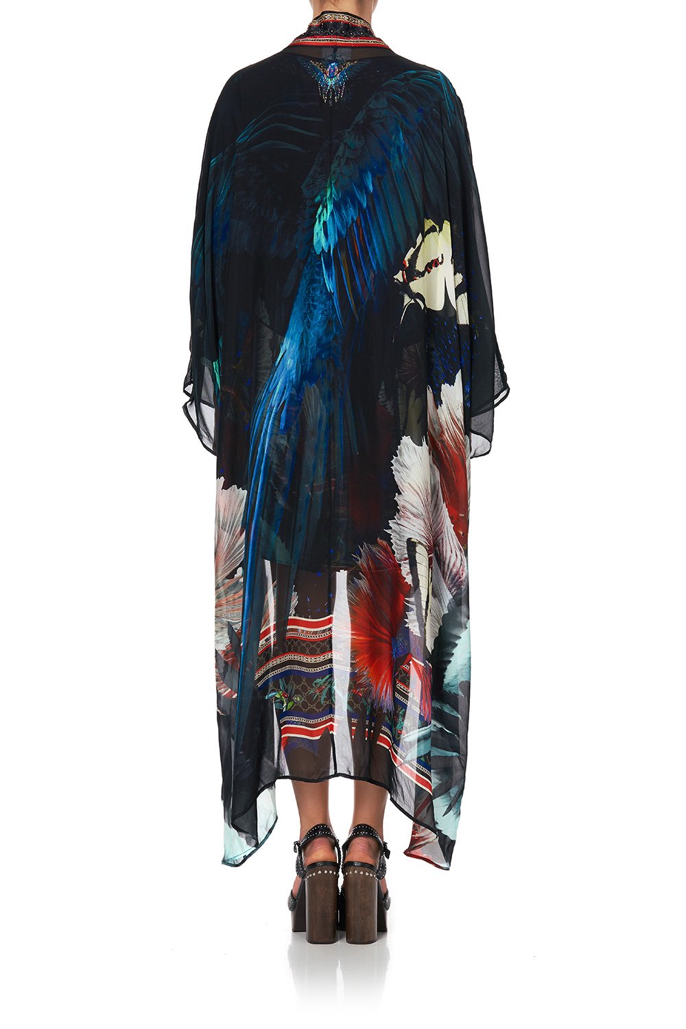 LAYER WITH KIMONO COLLAR NIGHT FLIGHT