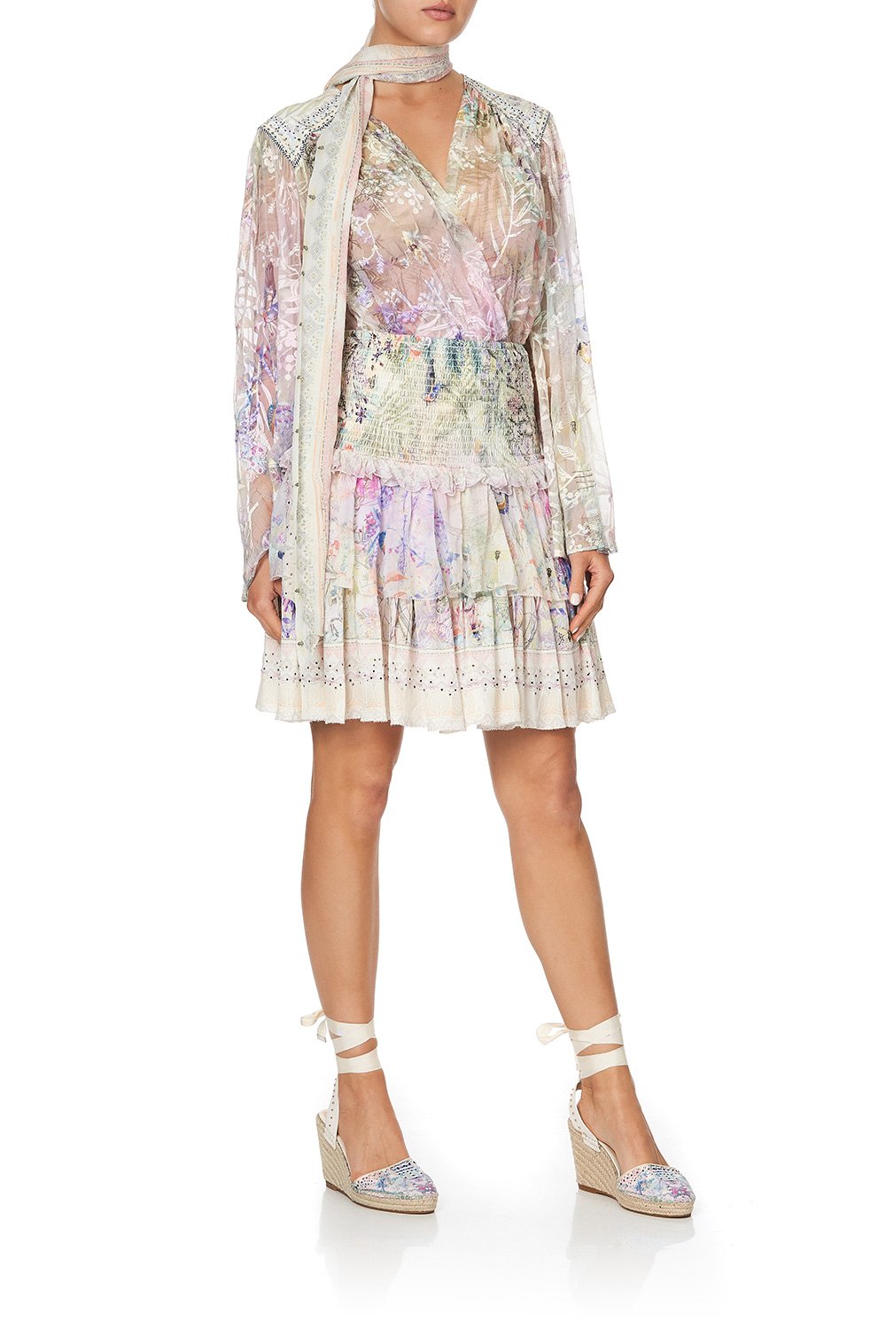 LAYERED FRILL SKIRT MERMAID MILLA