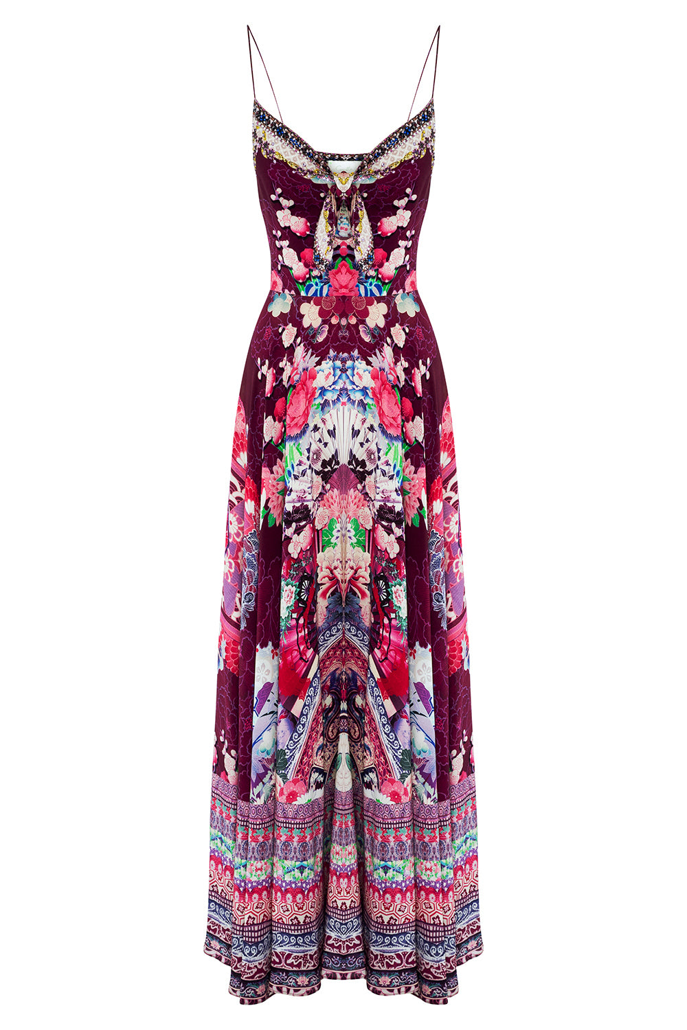 CAMILLA LITTLE OSAKA GIRL LONG DRESS W TIE FRONT