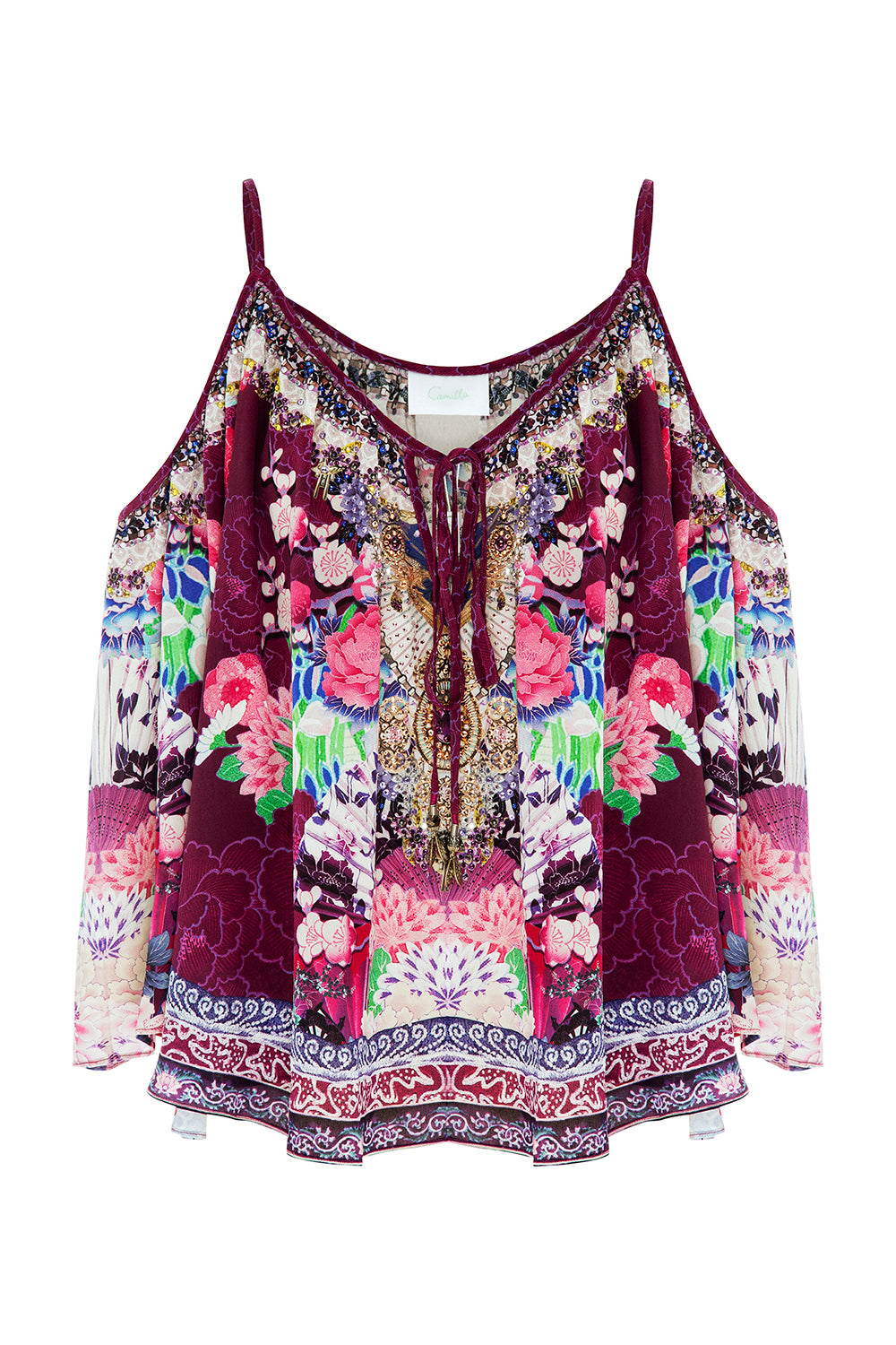 CAMILLA LITTLE OSAKA GIRL LONG SLEEVE DROP SHOULDER TOP