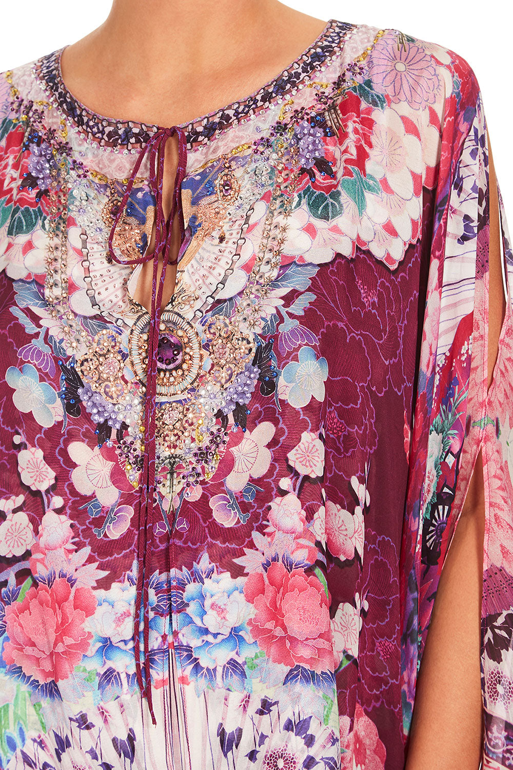 CAMILLA LITTLE OSAKA GIRL SHEER LAYERED DRESS WSPLIT