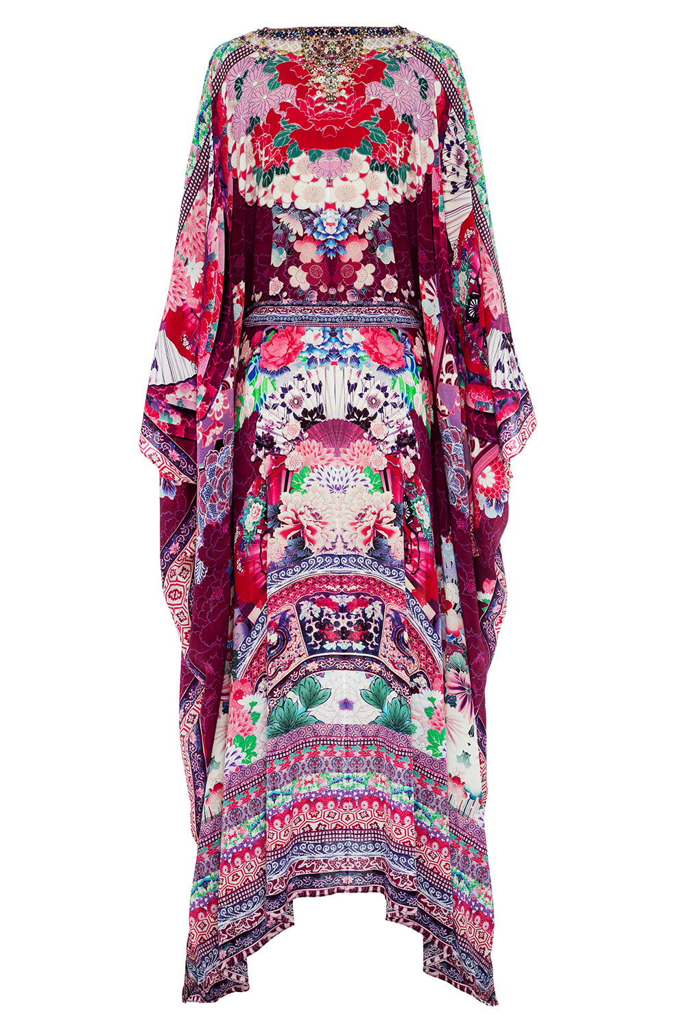 CAMILLA LITTLE OSAKA GIRL SPLIT HEM LACE UP KAFTAN