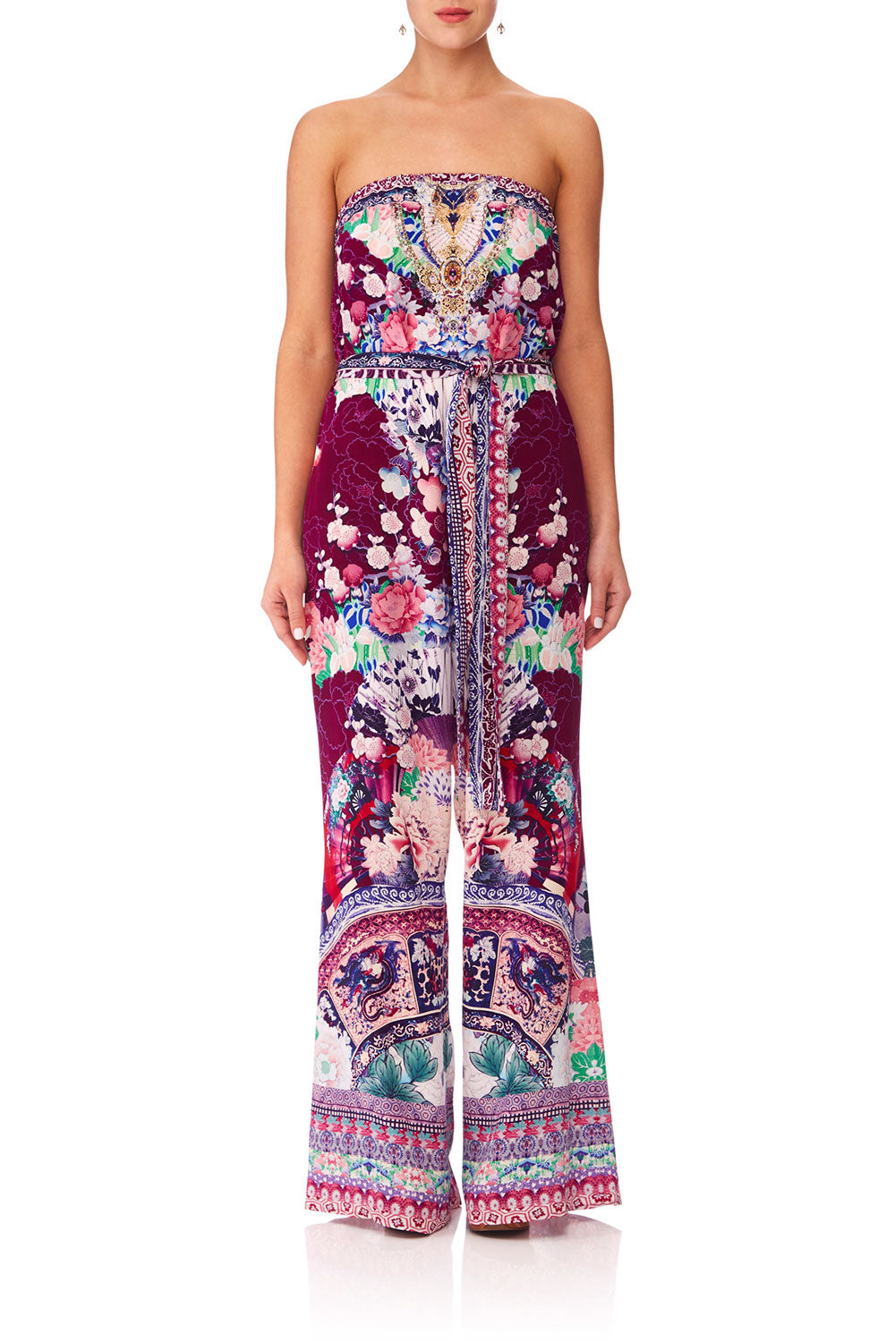 CAMILLA LITTLE OSAKA GIRL TIE WAIST STRAPLESS JUMPSUIT