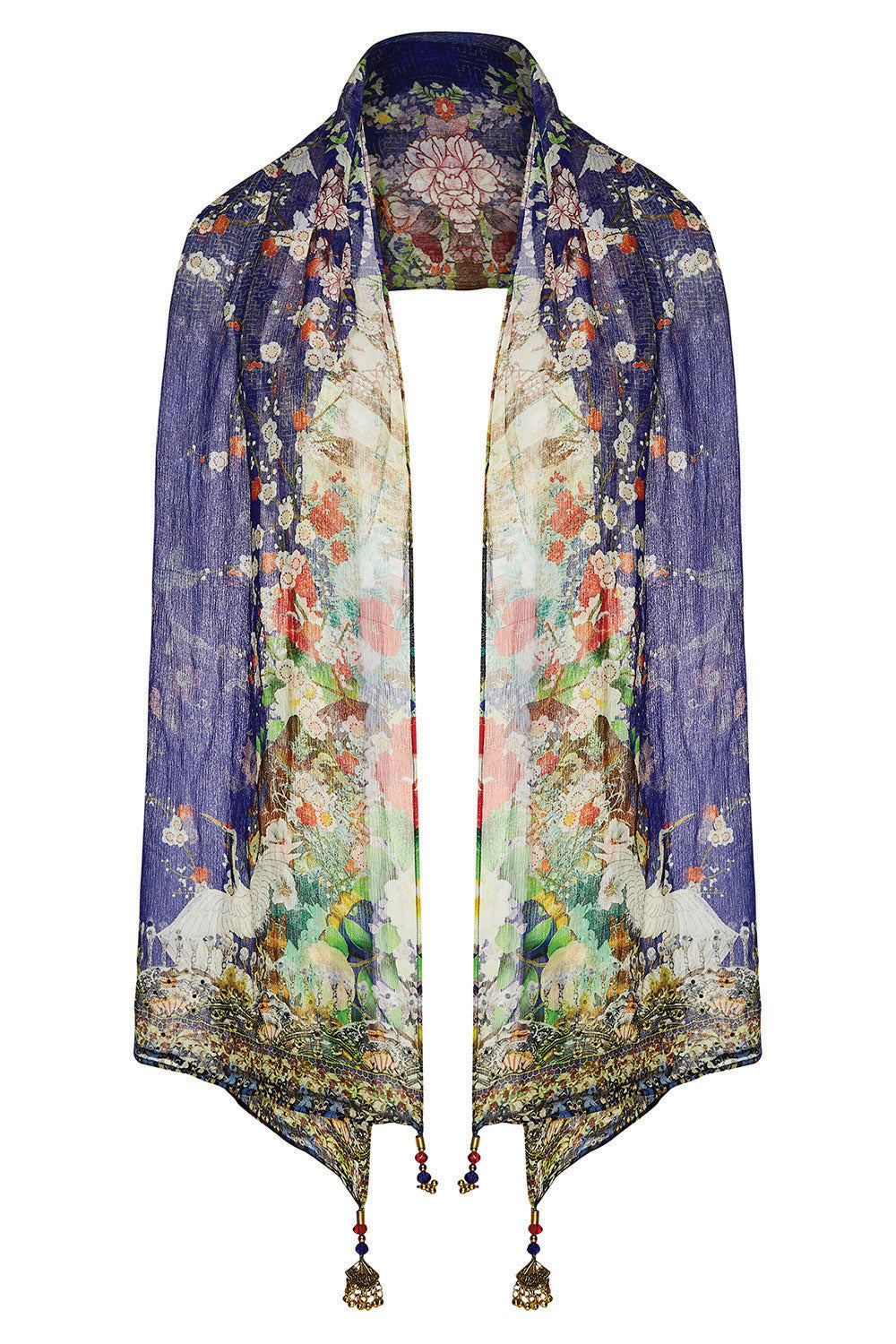 CAMILLA MAIKOS MIDNIGHT LONG SCARF