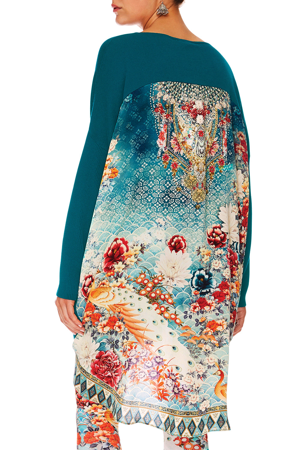 HER HEIRLOOM LONG SLEEVE JUMPER W PRINT BACK