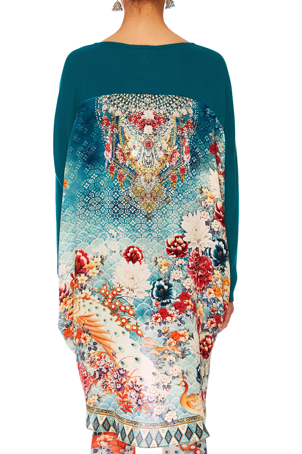 HER HEIRLOOM LONG SLEEVE JUMPER W PRINT BACK