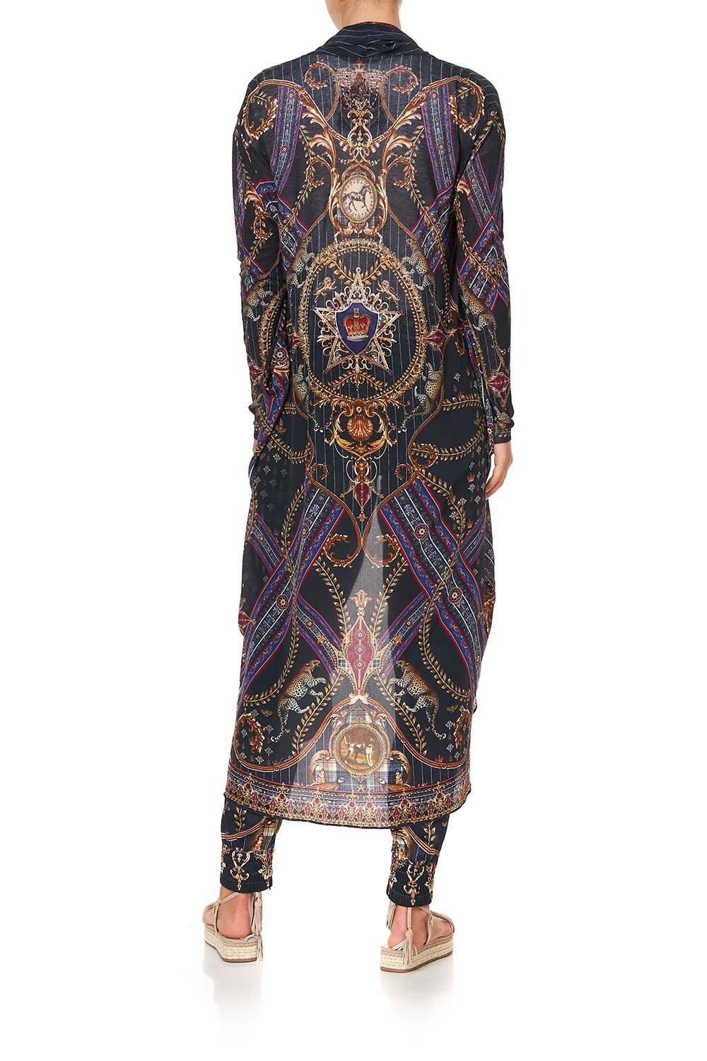 LONG CASUAL JACKET WITH POCKETS DINING HALL DARLING