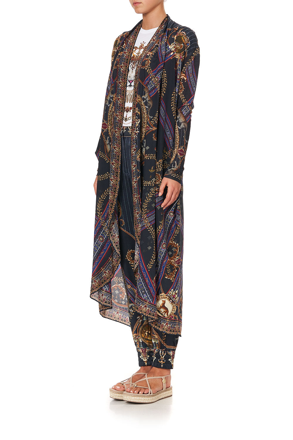 LONG CASUAL JACKET WITH POCKETS DINING HALL DARLING