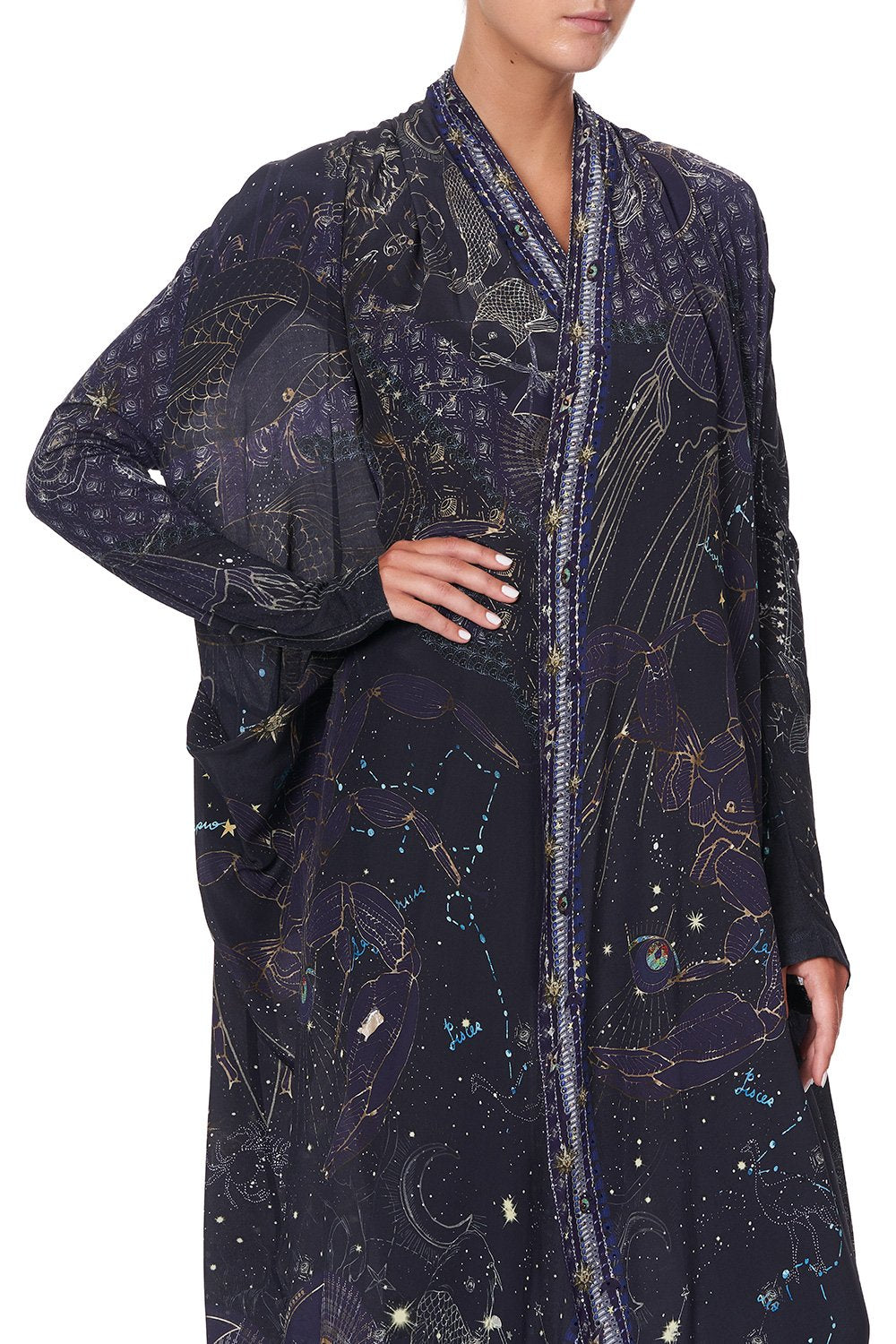 LONG CASUAL JACKET WITH POCKETS ITS A SIGN