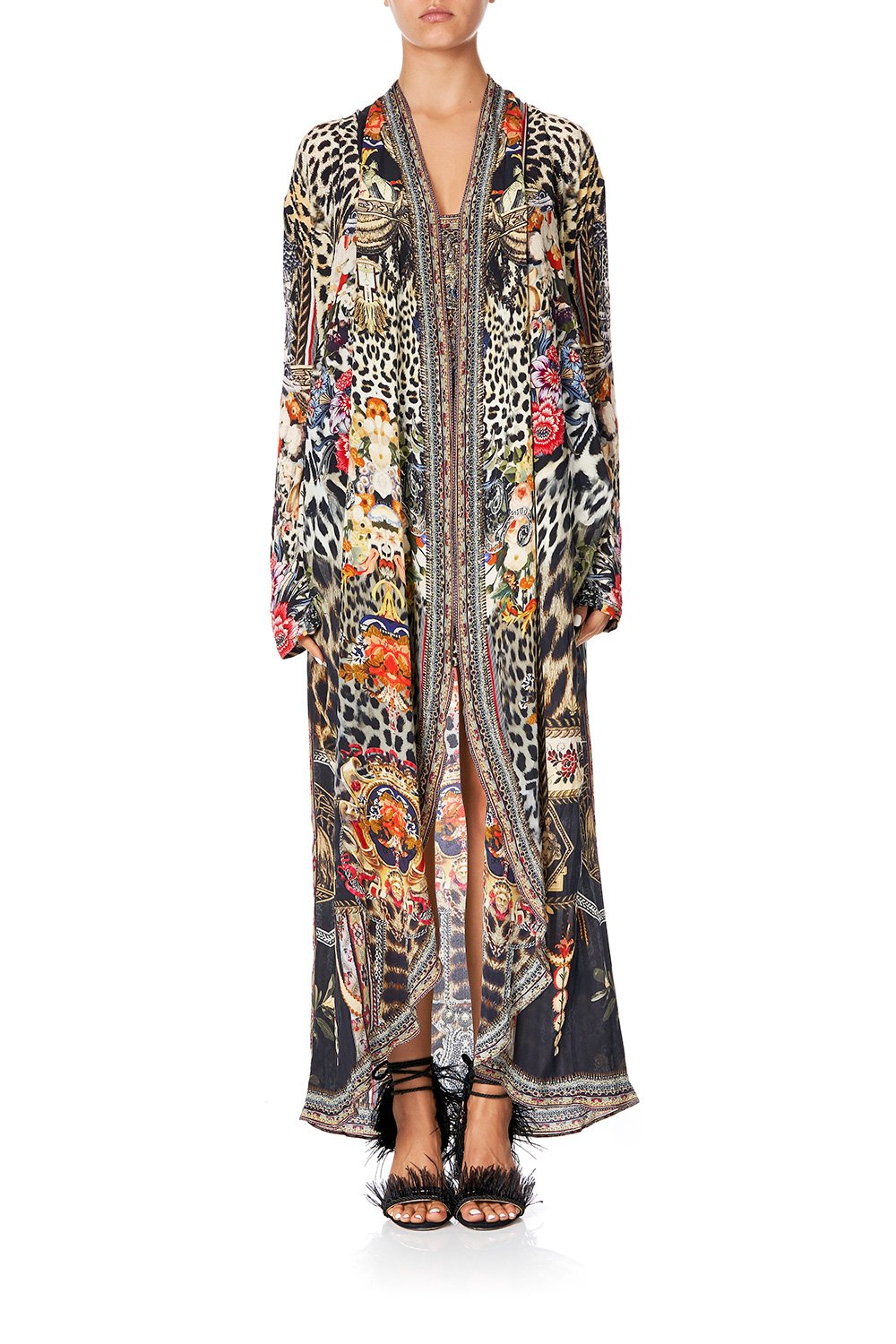 CAMILLA LONG CASUAL JACKET WITH POCKETS MARAIS AT MIDNIGHT