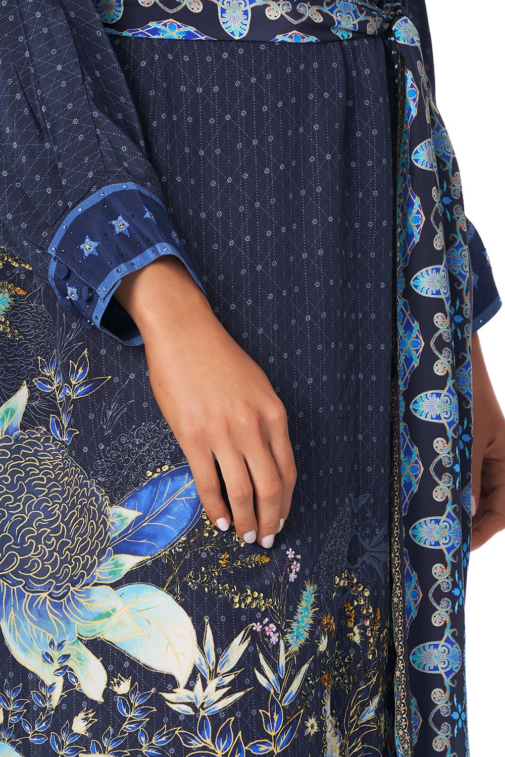 LONG COLLARED KAFTAN NATURES NECTAR