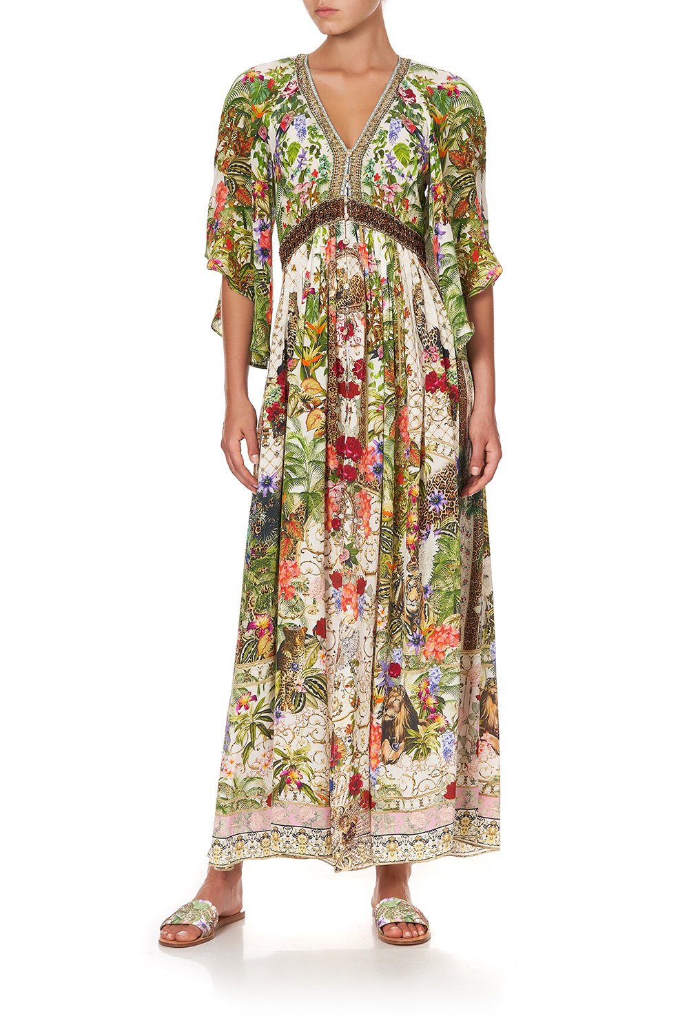 LONG DRESS WITH SMOCKED WAIST FAIR VERONA