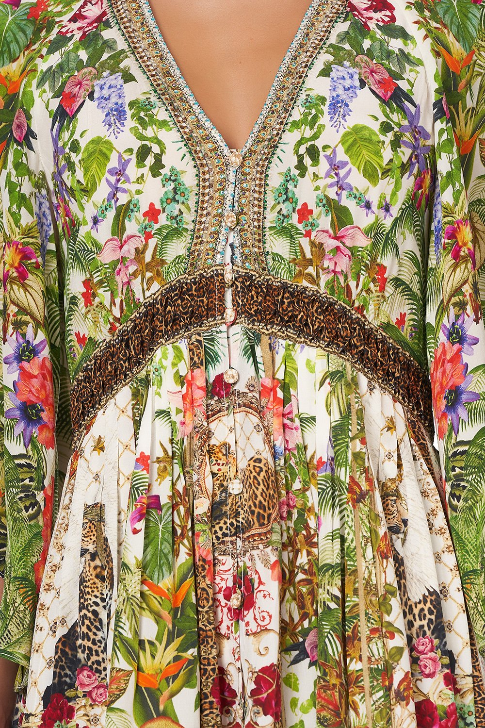 LONG DRESS WITH SMOCKED WAIST FAIR VERONA