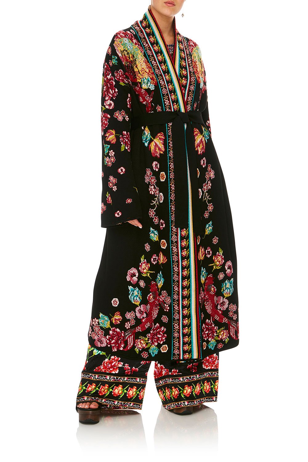 CAMILLA PAINTED LAND LONG KIMONO WRAP