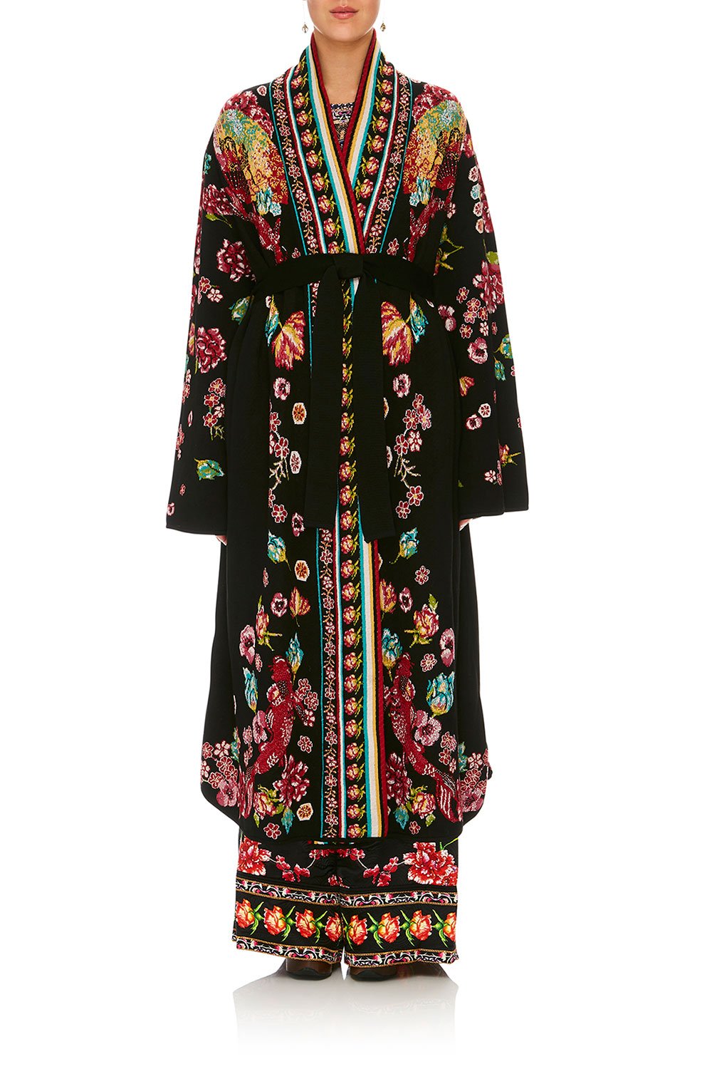 CAMILLA PAINTED LAND LONG KIMONO WRAP