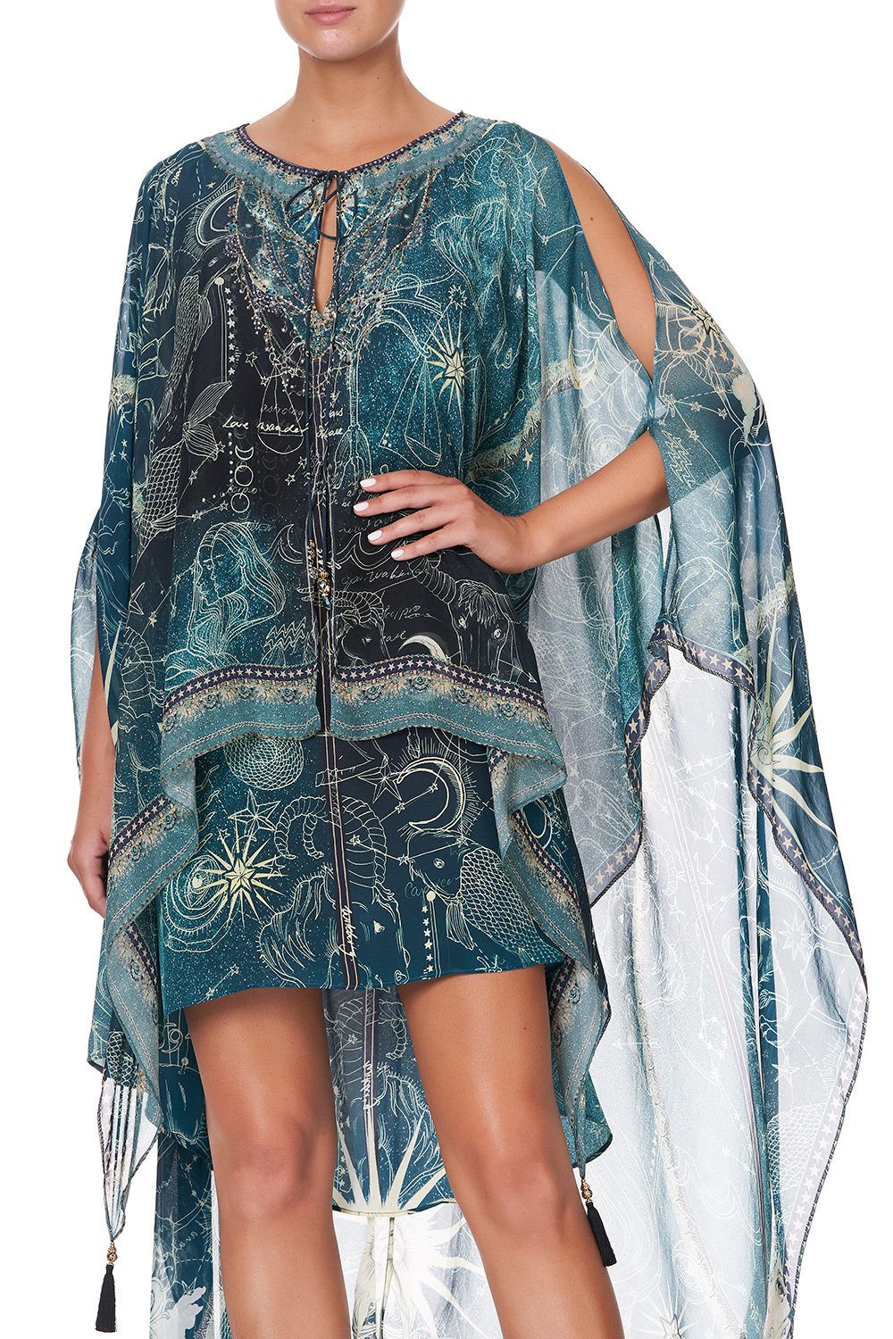 LONG SHEER OVERLAY DRESS INTO THE MYSTIQUE