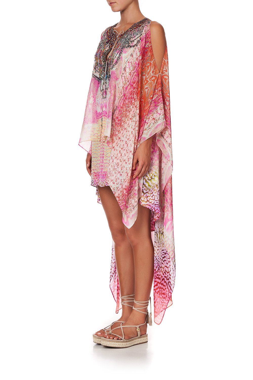 LONG SHEER OVERLAY DRESS SERPENTINE DREAMS