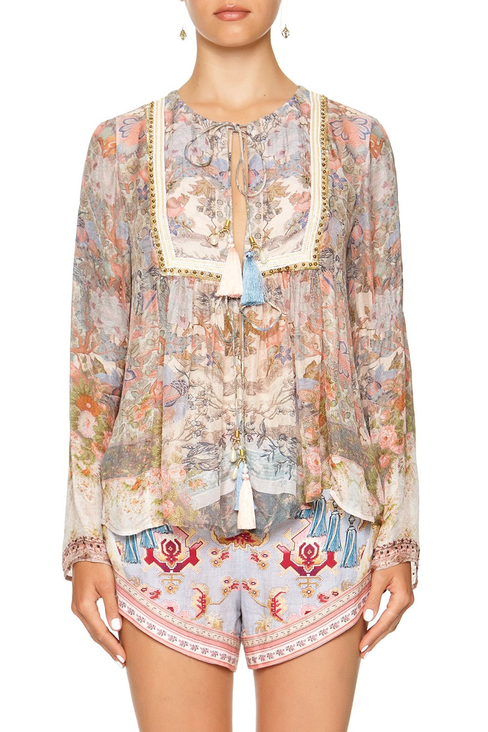 LONG SLEEVE BIB TOP BLANCHES BLESSING