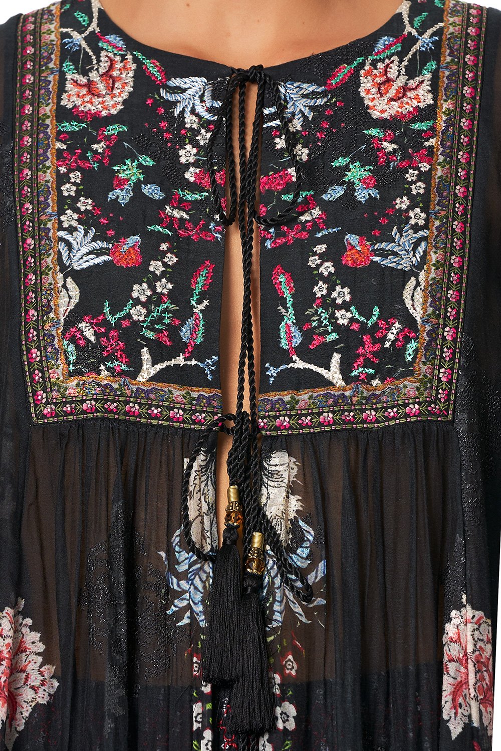 CAMILLA LONG SLEEVE BIB TOP HAUTE PROVINCIAL