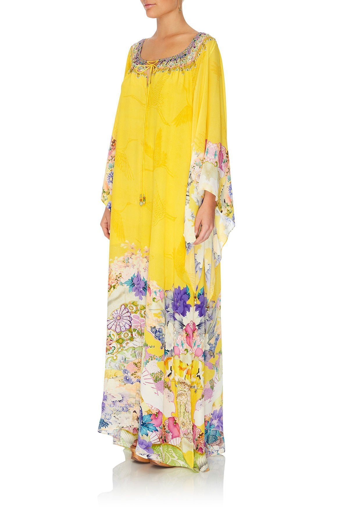 LONG SLEEVE DRESS WITH TIE FRONT MELLOW MUSE