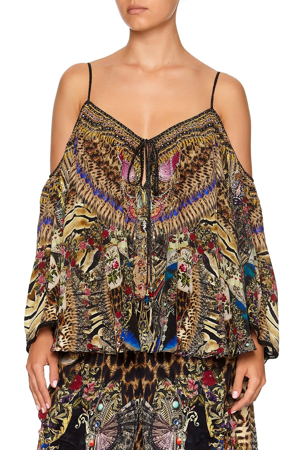 LONG SLEEVE DROP SHOULDER TOP STRONGER TOGETHER