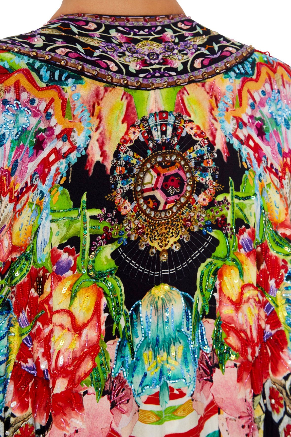 LONG SLEEVE SHORT CAPE PAINTED LAND