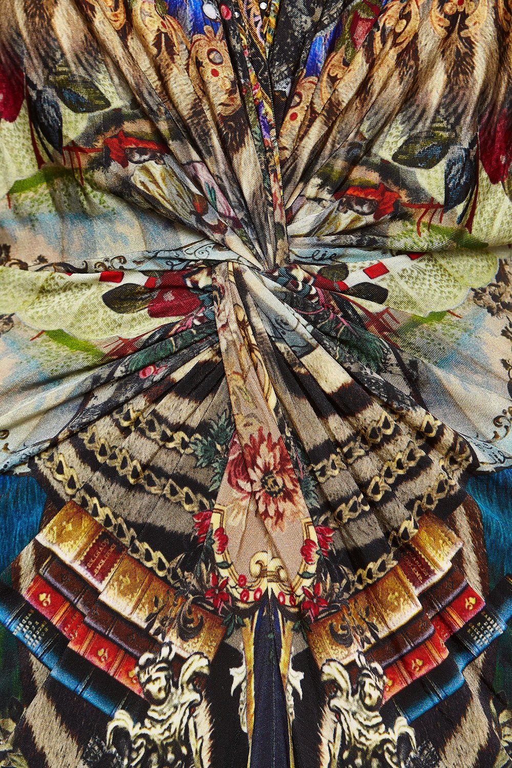 LONG SPLIT FRONT TWIST DRESS STRONGER TOGETHER