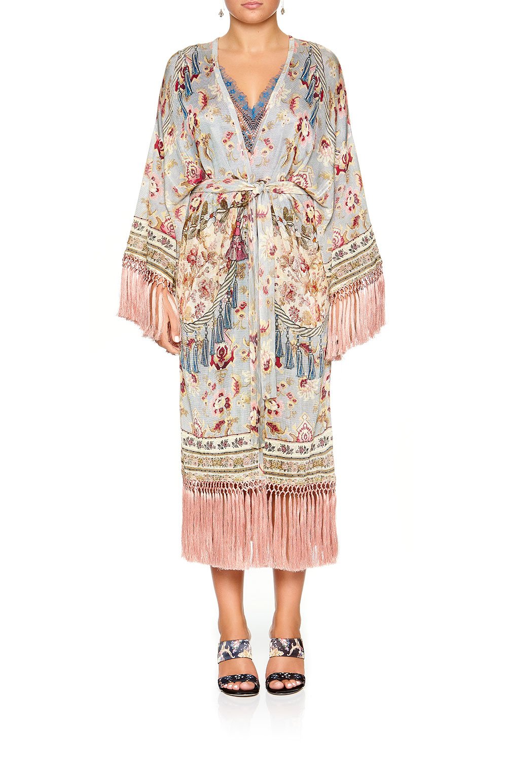 CAMILLA LONG TASSEL WRAP JEANNE QUEEN