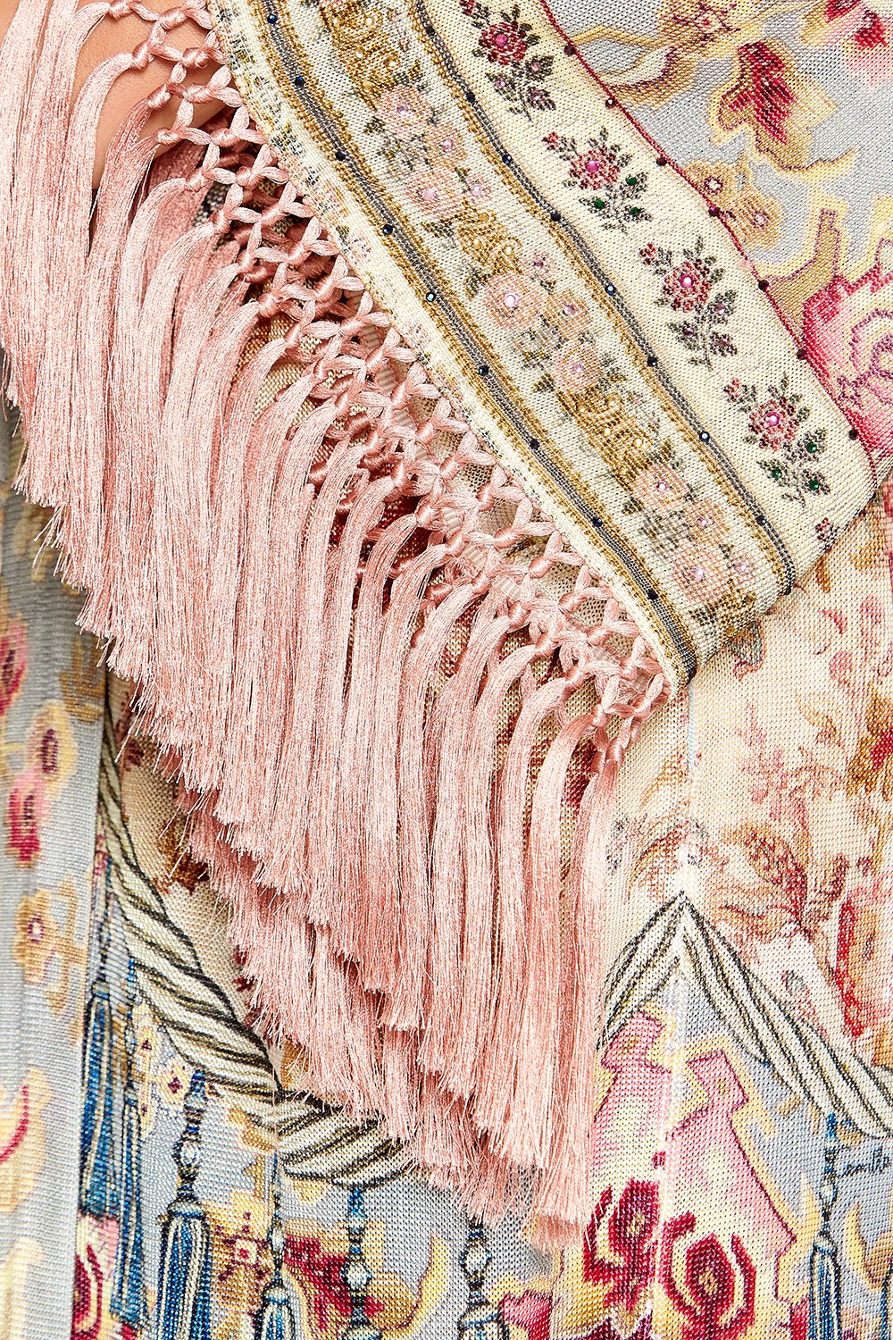 CAMILLA LONG TASSEL WRAP JEANNE QUEEN