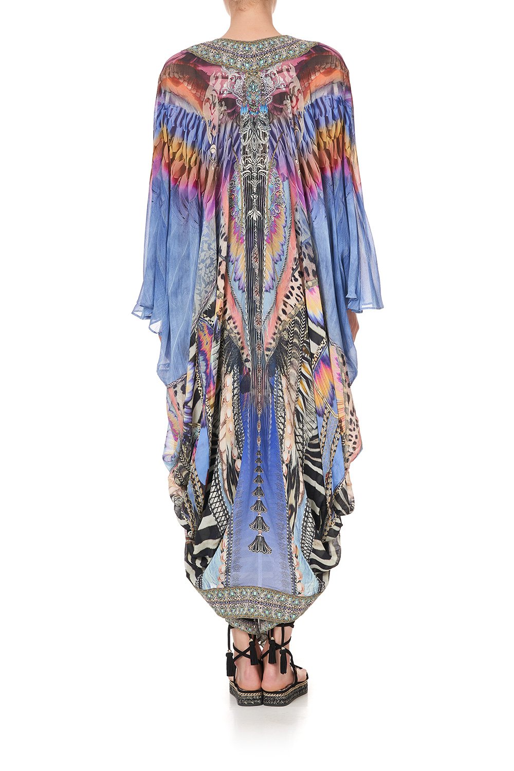 LONGE SLEEVE LONG CAPE LOVE ON THE WING