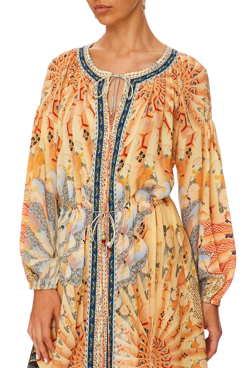 CAMILLA FOR THE FANS LOOSE FIT DRESS W TIE WAIST