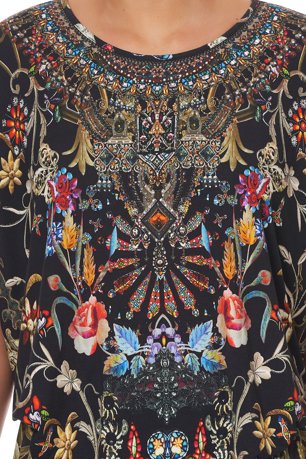 LOOSE FIT ROUND NECK TEE DANCING IN THE DARK