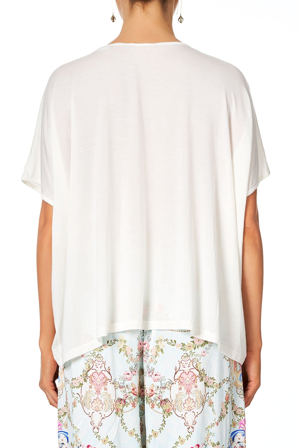 CAMILLA LOOSE FIT ROUND NECK TEE VERSAILLES SKY