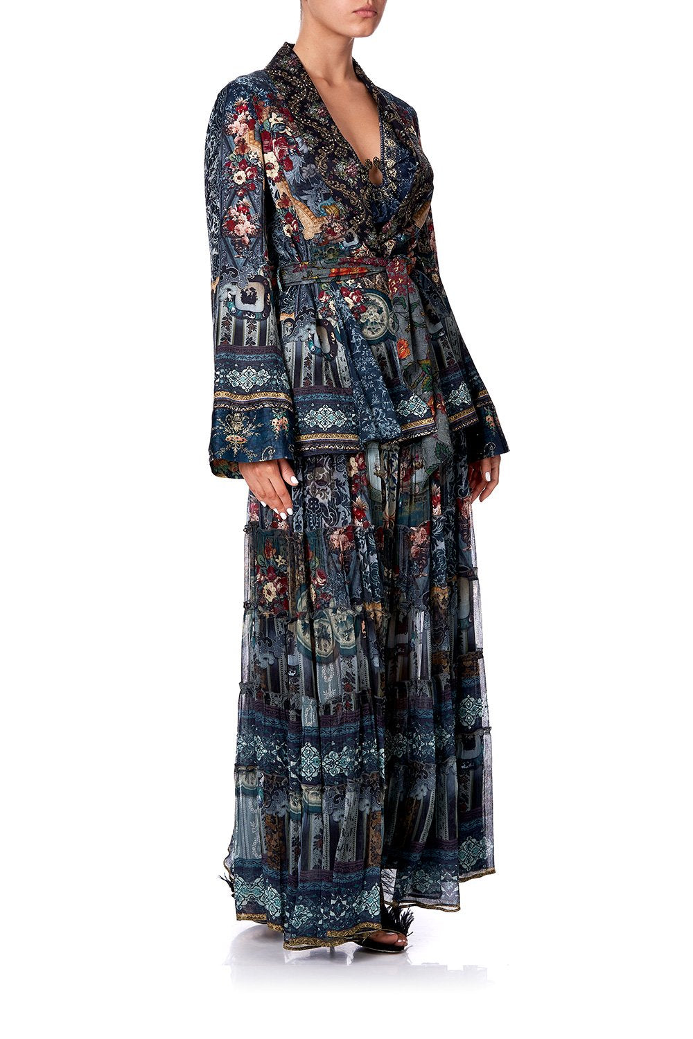 LOOSE JACKET WITH GODETS HOTEL BOHEME