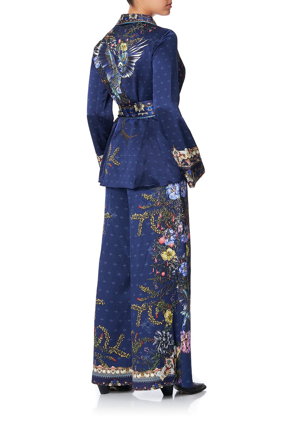 SOFT PANT WITH GODETS SOUTHERN TWILIGHT