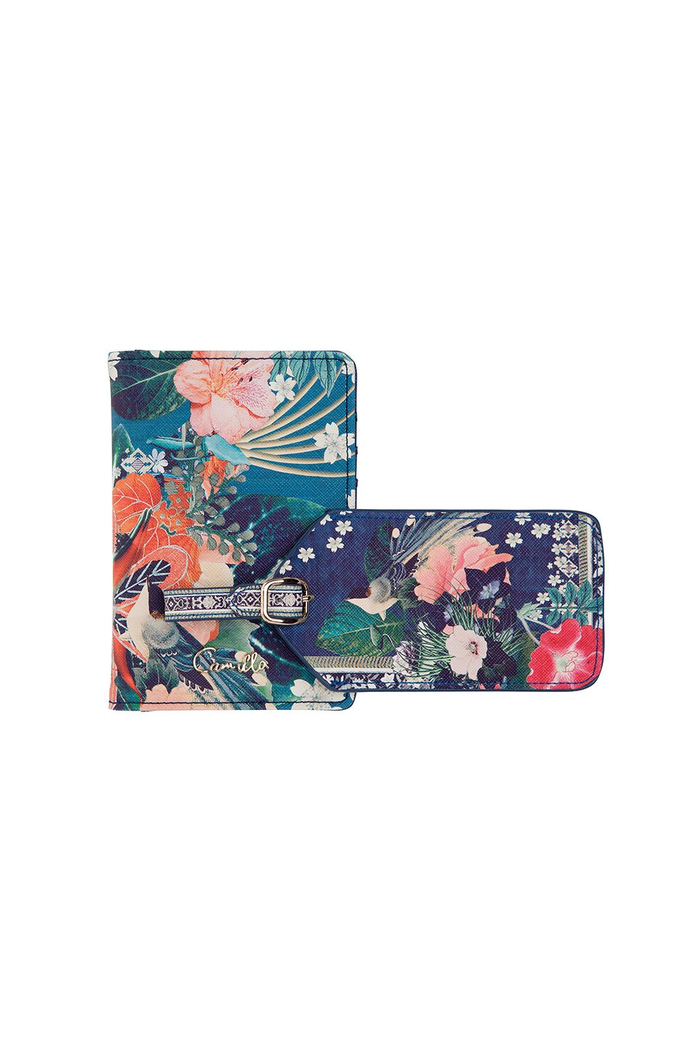 LUGGAGE TAG & PASSPORT WALLET FARAWAY FLORALS