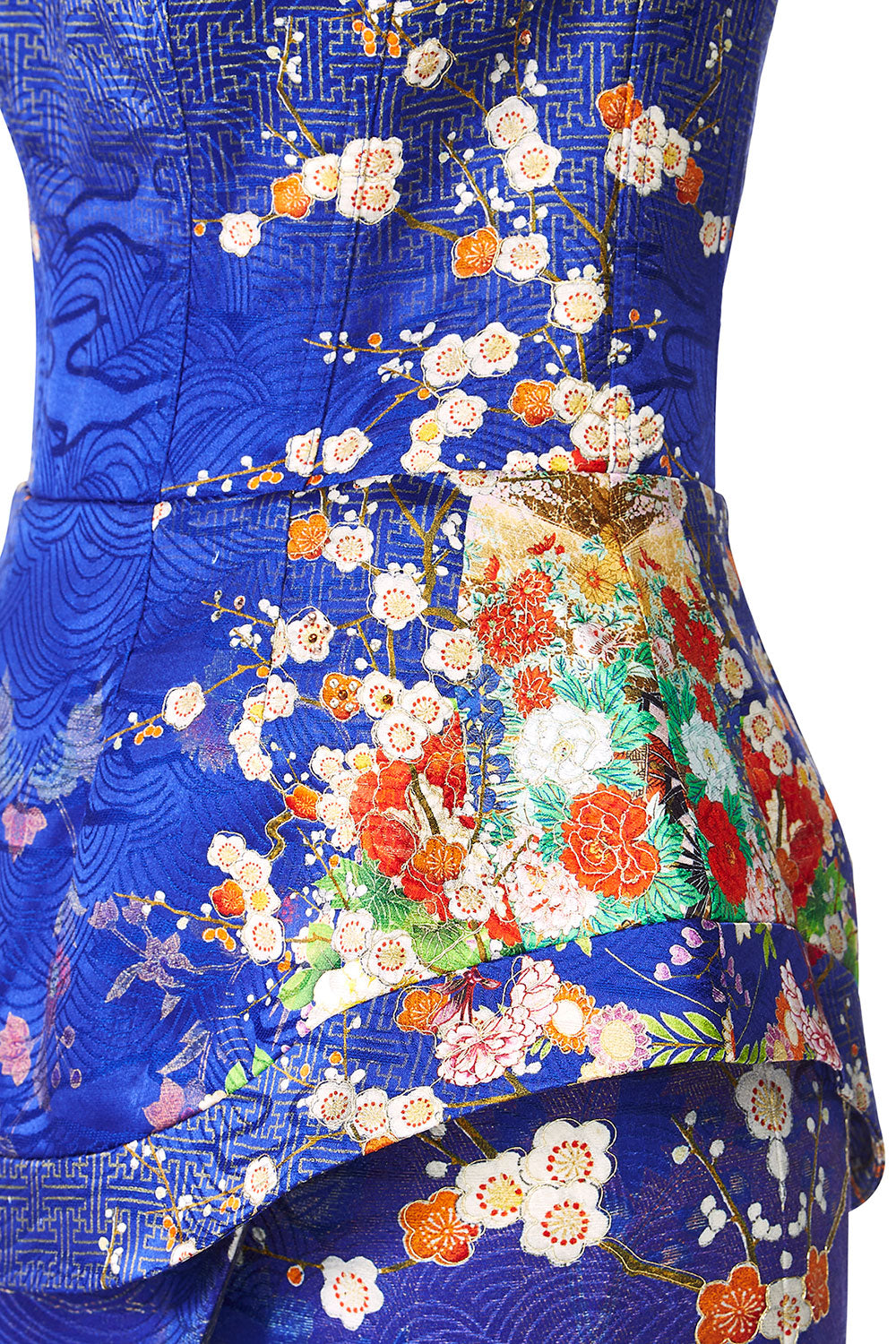 CAMILLA MAIKOS MIDNIGHT CURVED HEM ZIP DETAIL CORSET