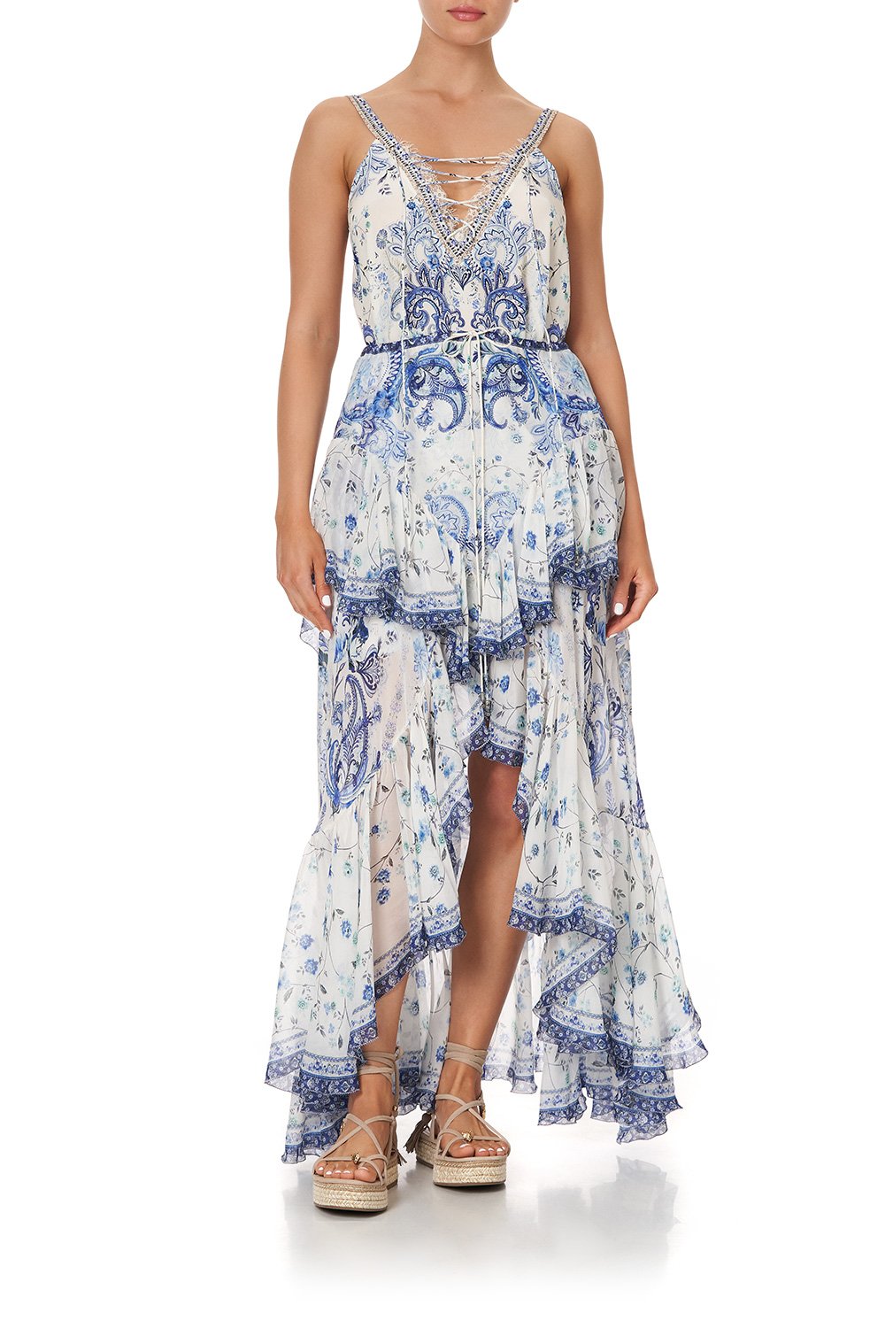 MAXI SKIRT WITH DOUBLE FRILL TALKING ABOUT A REVOLUTION