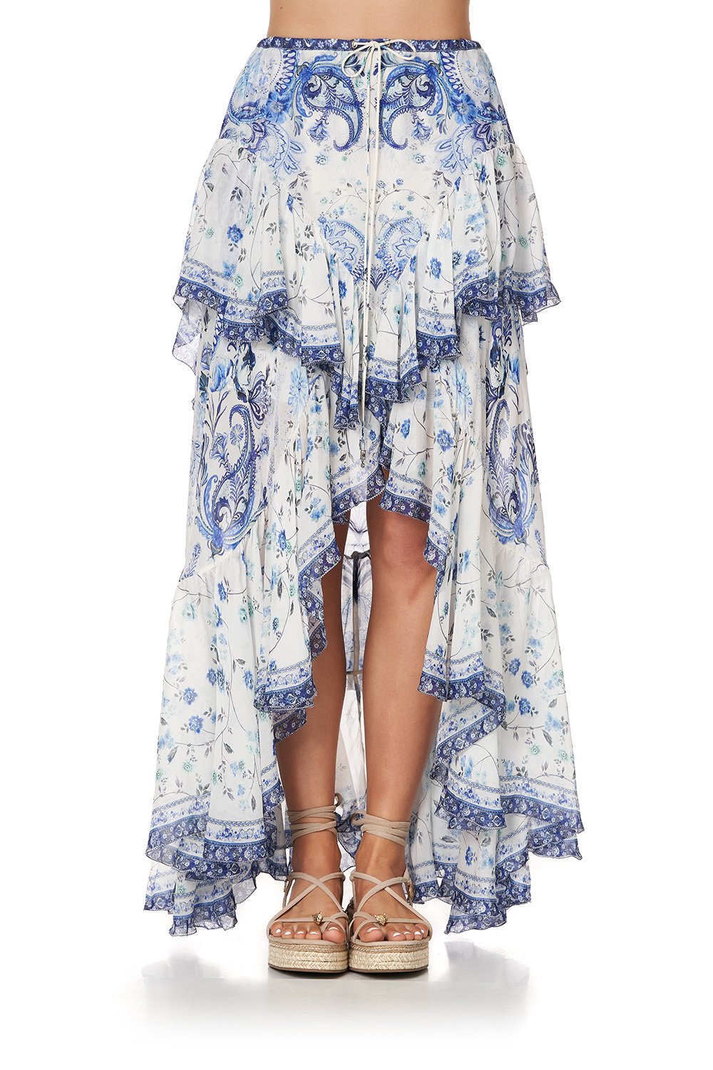 MAXI SKIRT WITH DOUBLE FRILL TALKING ABOUT A REVOLUTION